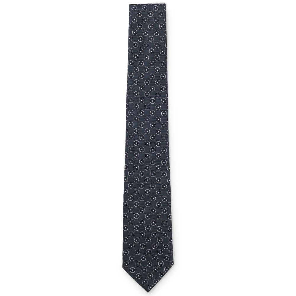 BOSS Silk Tie With Circle Pattern