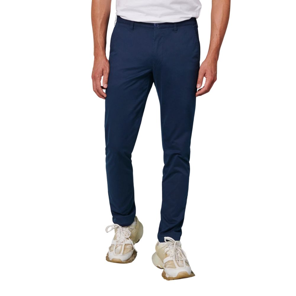 M5 Pima Cotton Five Pocket Navy Slim Chino 5