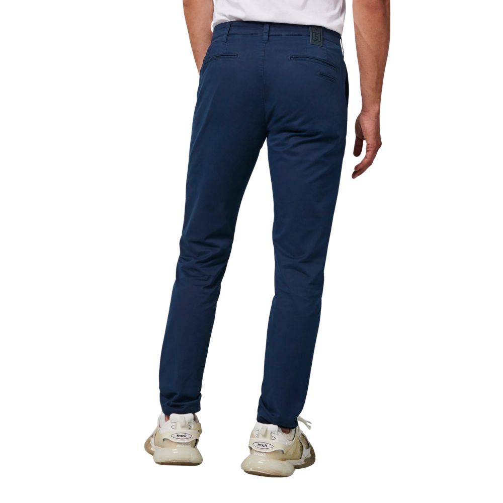 M5 Pima Cotton Five Pocket Navy Slim Chino 6