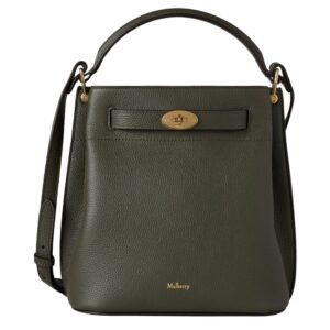 Mulberry Islington Bucket Juniper Green Small Classic Grain