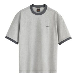 BOSS Te-Edge Short Sleeve Cotton Grey T-shirt