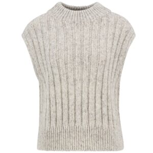 Barbour Anastasia Beige Knitted Vest