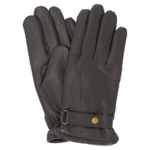 Barbour Womens Brown Leather Gloves