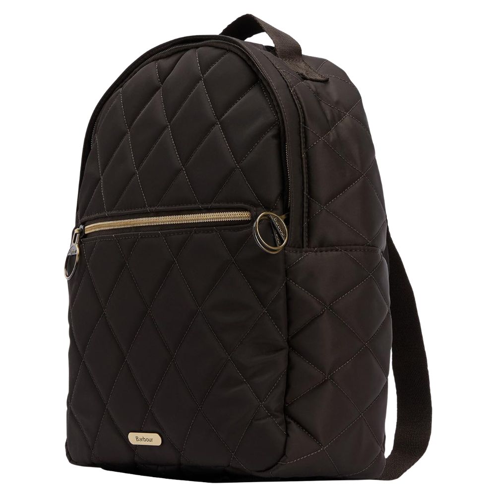 Barbour Green Quilted Mini Backpack