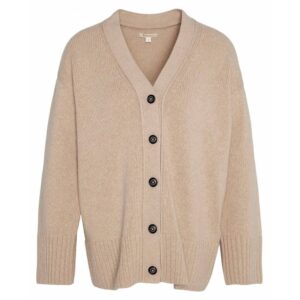 Barbour Joni Knitted Cardigan White Pepper
