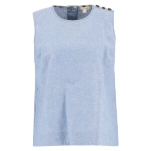Barbour Josie Sleeveless Light Blue Blouse