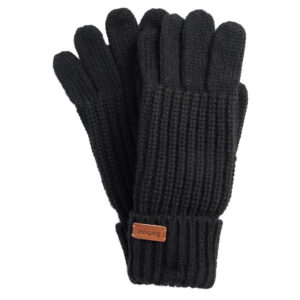 Barbour Womens Knitted Black Gloves