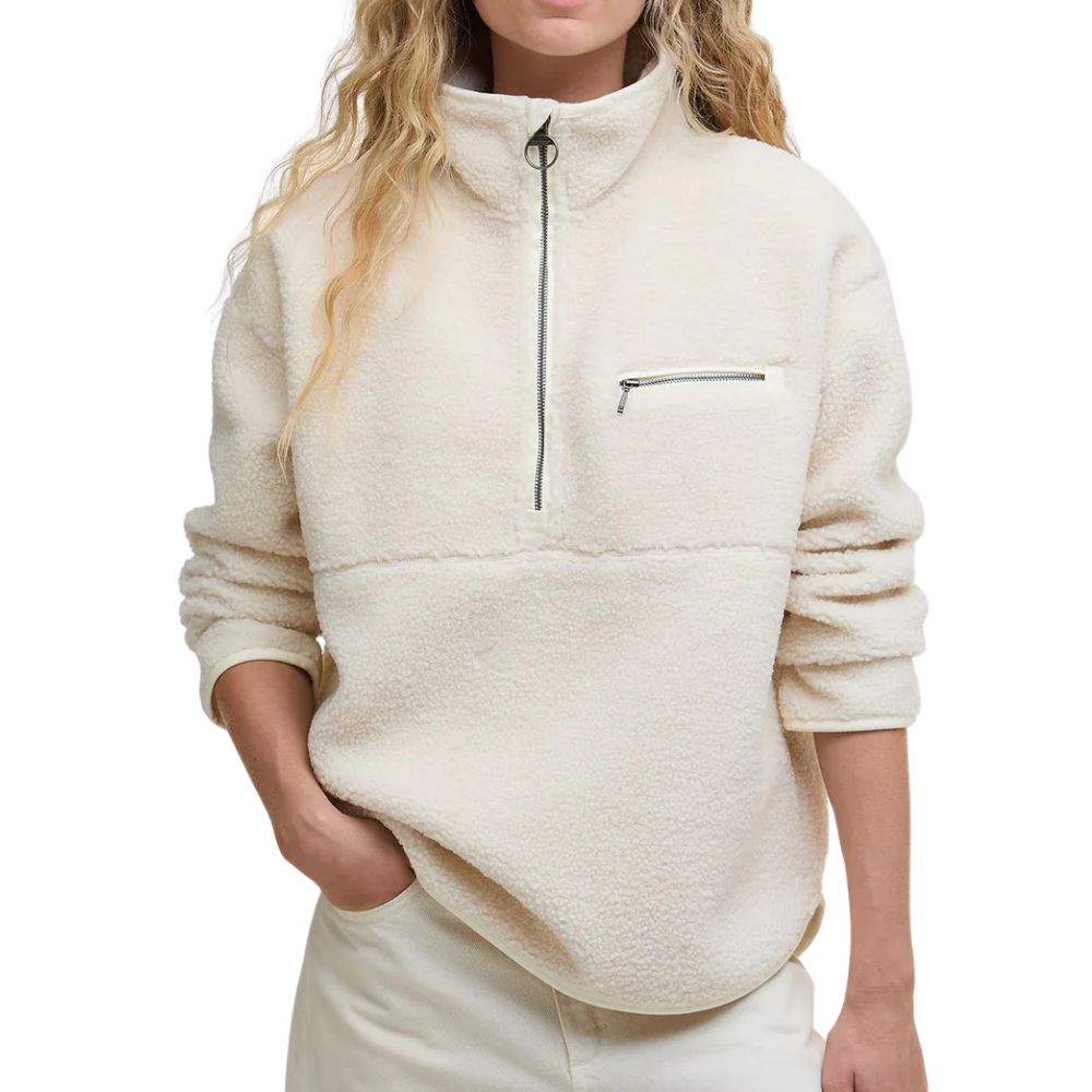Barbour-Women-Cream-Mersea-Half-Zip-Fleece