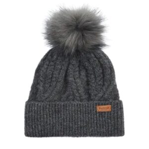 Barbour Women Grey Beanie Hat