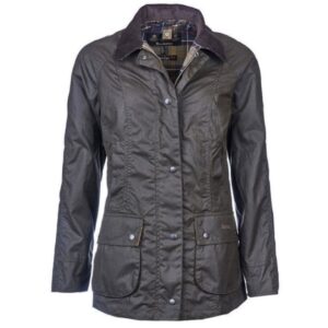Barbour Womens Beadnell Wax Jacket Olive