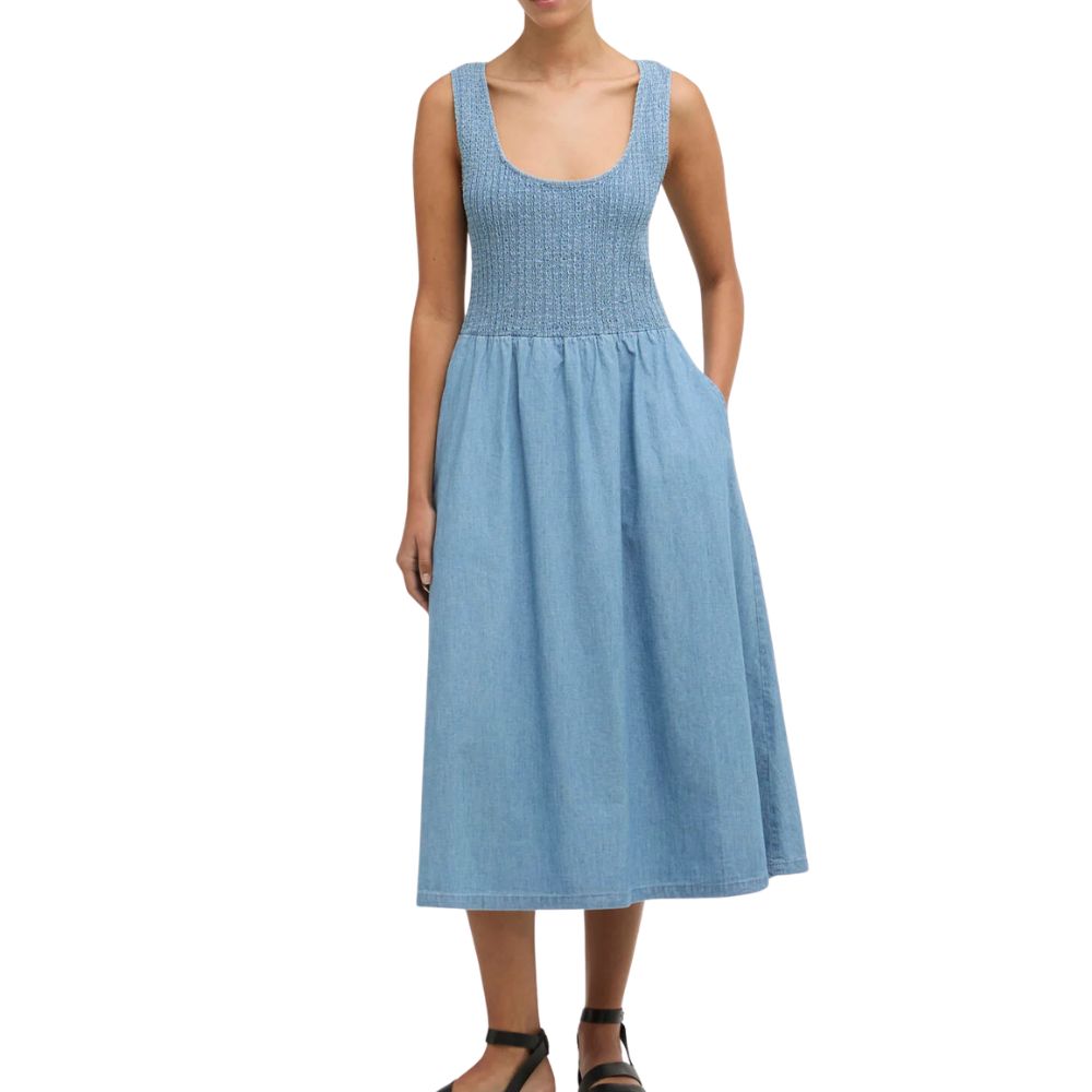 Barbour Women's Blue Midi Dress