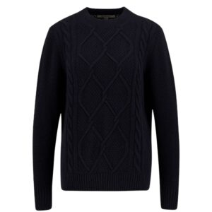 Barbour Women's Burne Crew Knitted Black Jumper