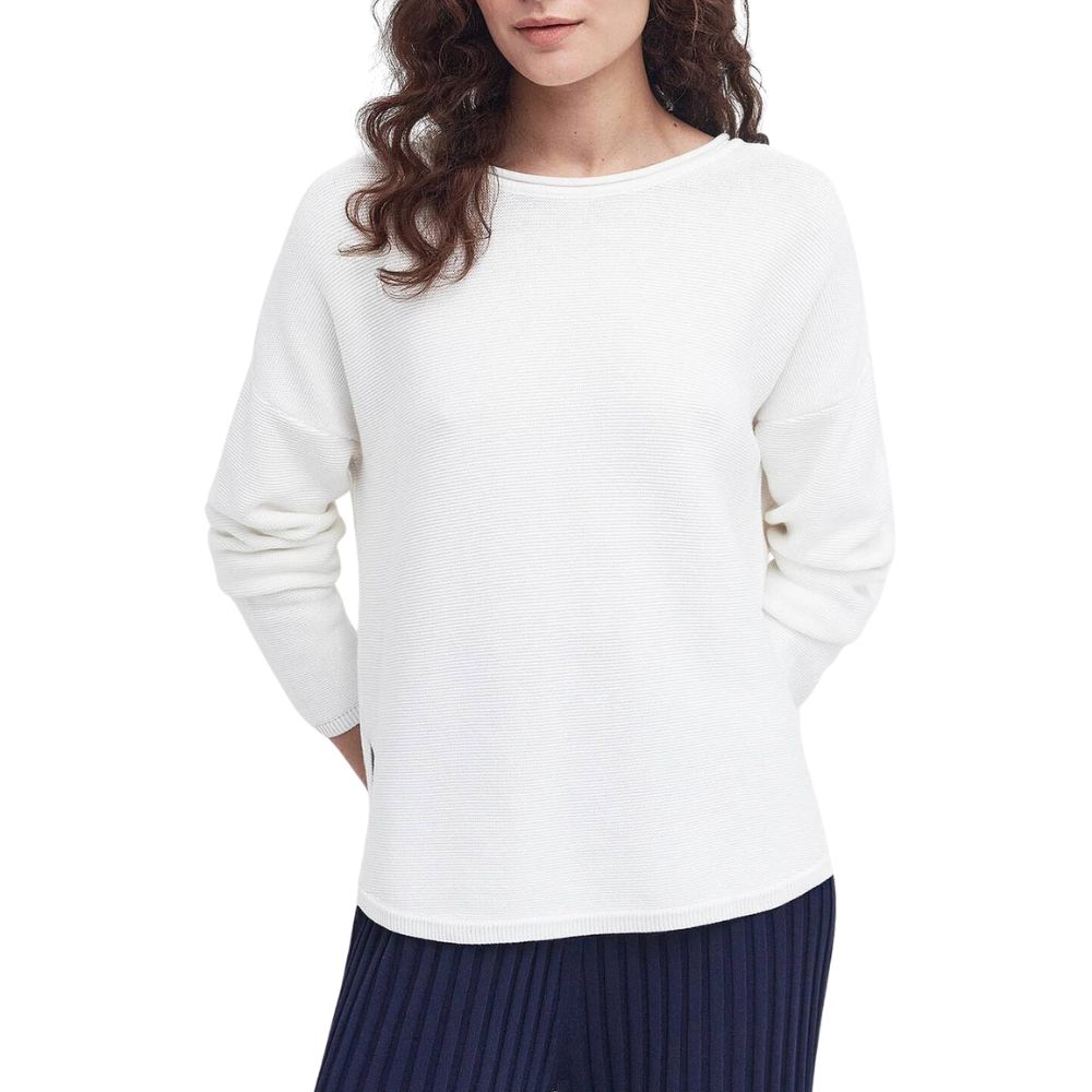 Barbour Women's Marine Knitted White Jumper