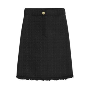 EMME Mito Black Short Tweed Skirt