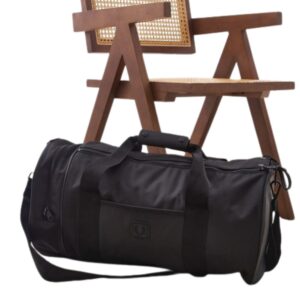 Fred Perry Black Barrel Bag