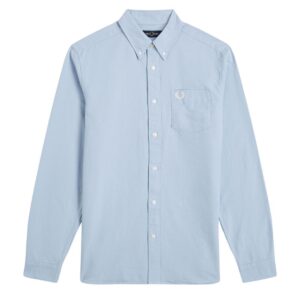 Fred Perry Regular Fit Blue Oxford Shirt