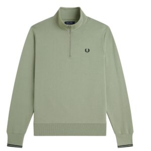 Fred Perry Light Green Half Zip