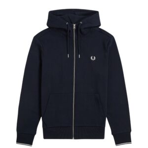 Fred Perry Navy Full Zip Hoodie