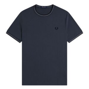 Fred Perry Twin Tipped T-Shirt In Navy