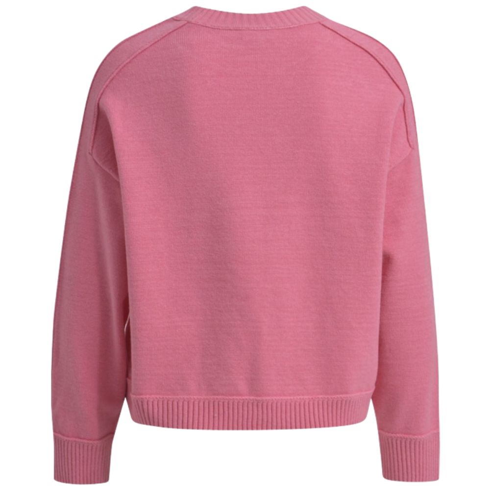 Milano Pink Knitted Crewneck Jumper 1