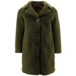 Oakwood Green Crumble Fur Coat