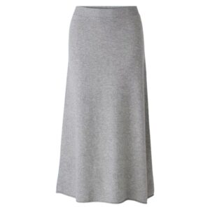 Oui Knitted Grey Maxi Skirt