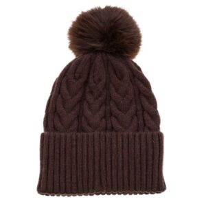 Park Lane Brown Beanie Hat