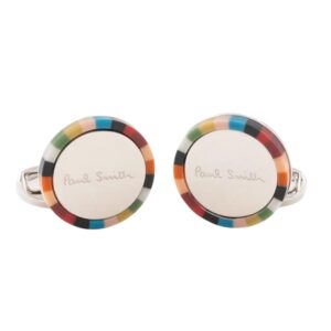 Paul Smith Circle Signature Stripe Cufflinks