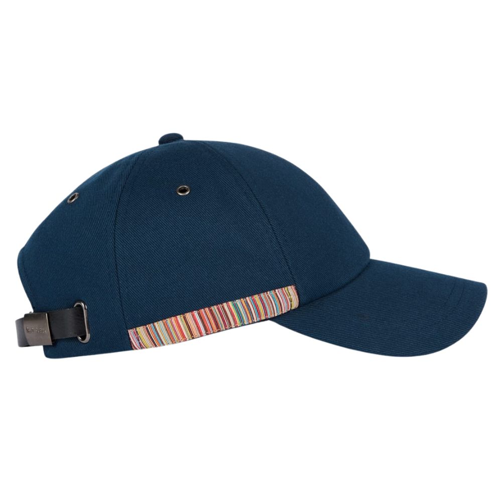 Paul Smith Signature Stripe Trim Navy Baseball Cap
