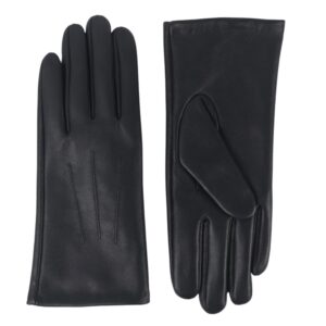 Pia Rossini Black Leather Gloves