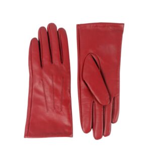 Pia Rossini Red Leather Gloves