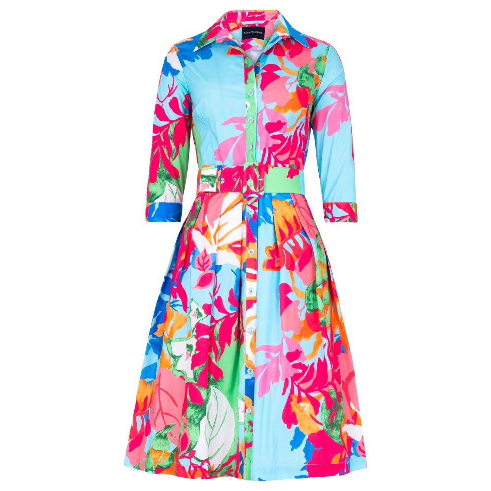 Samantha Sung Audrey Midi Blue Dress
