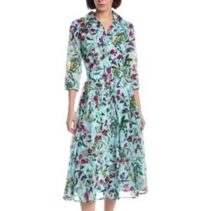 Samantha Sung Audrey Midi Soft Blue Dress