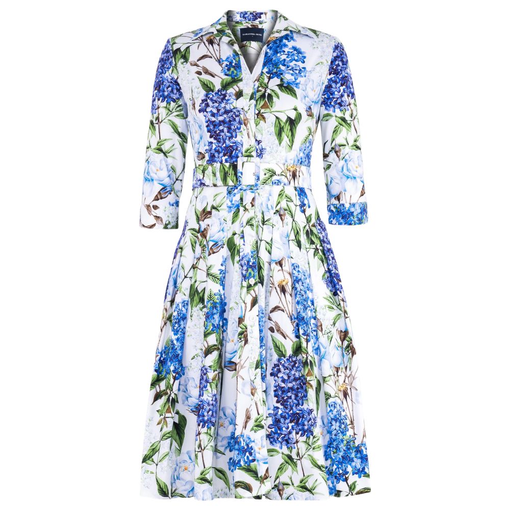 Samantha Sung Audrey Midi White Dress