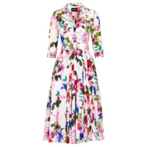 Samantha Sung Audrey Midi White Dress