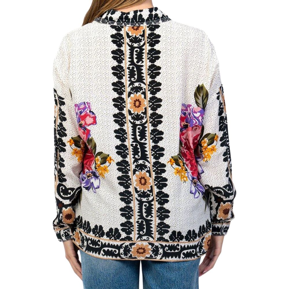 Tolani White Stained Glass Blouse