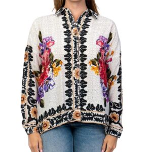 Smart Casual Style for Men: Outfit Combinations That Always Work 103 Tolani White Stained Glass Blouse