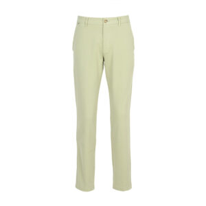 BOSS Slim Fit Dark Beige Trousers in Stretch-Cotton