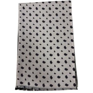 Amanda Christensen Cream Melange Paisley Tubular Double Face Scarf