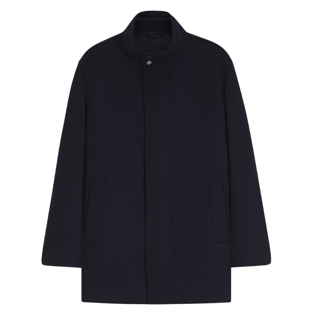 BOSS Coxan Navy Coat Front