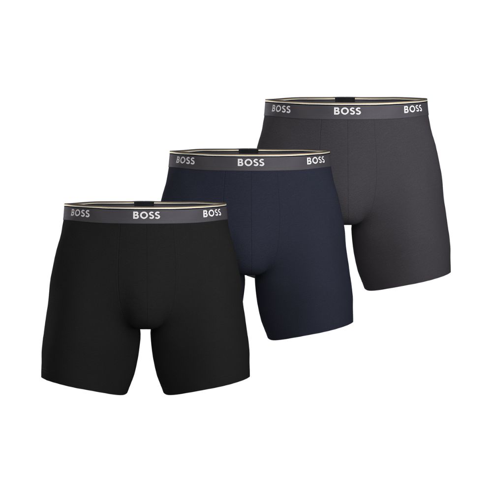 BOSS Pack Of Three Organic Cotton Boxers