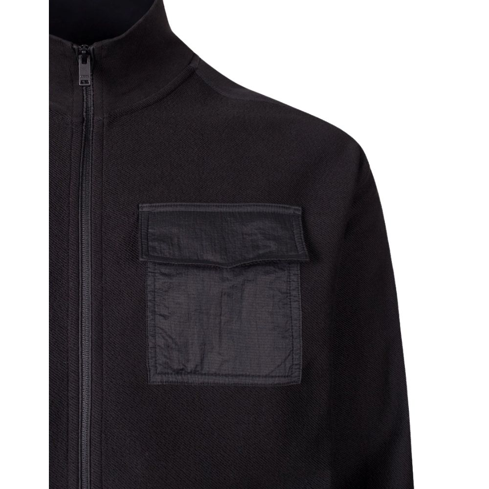 BOSS Urban Black Full Zip Jumper