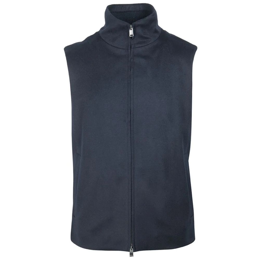 Boss Wool Cashmere Navy Gilet
