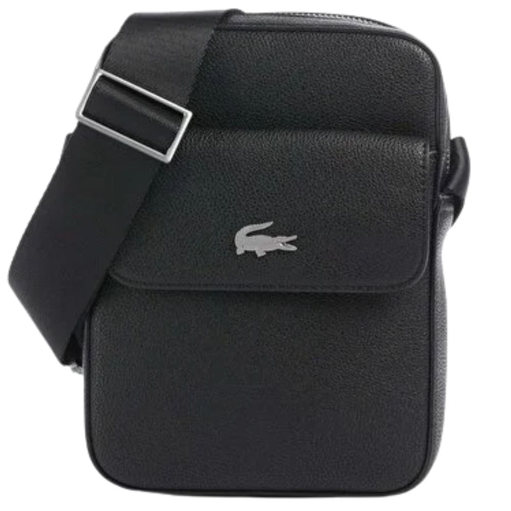 Lacoste Noir Vertical Camera Bag