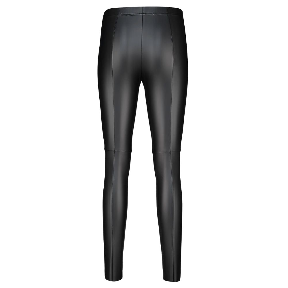Robell Enie Black Faux Leather Trousers