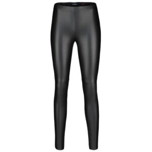 Robell Enie Black Faux Leather Trousers