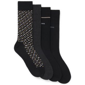 BOSS Four-Pack Of Regular Length Socks With Logos