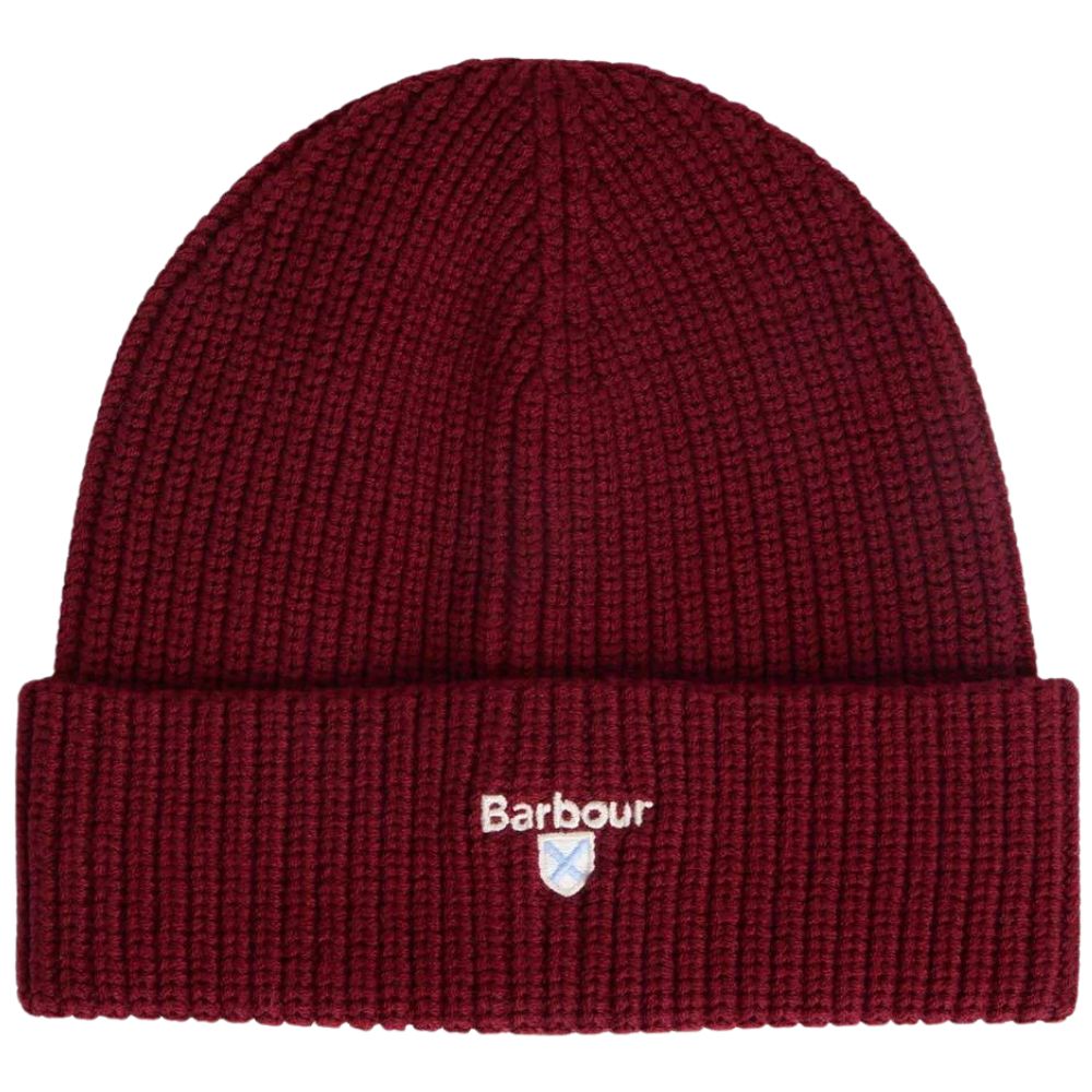 Barbour Red Cascade Beanie And Scarf Gift Set 1 1