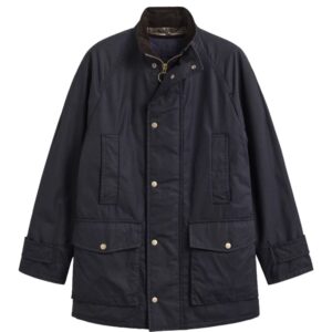 Gant Navy Waxed Double Decker Jacket