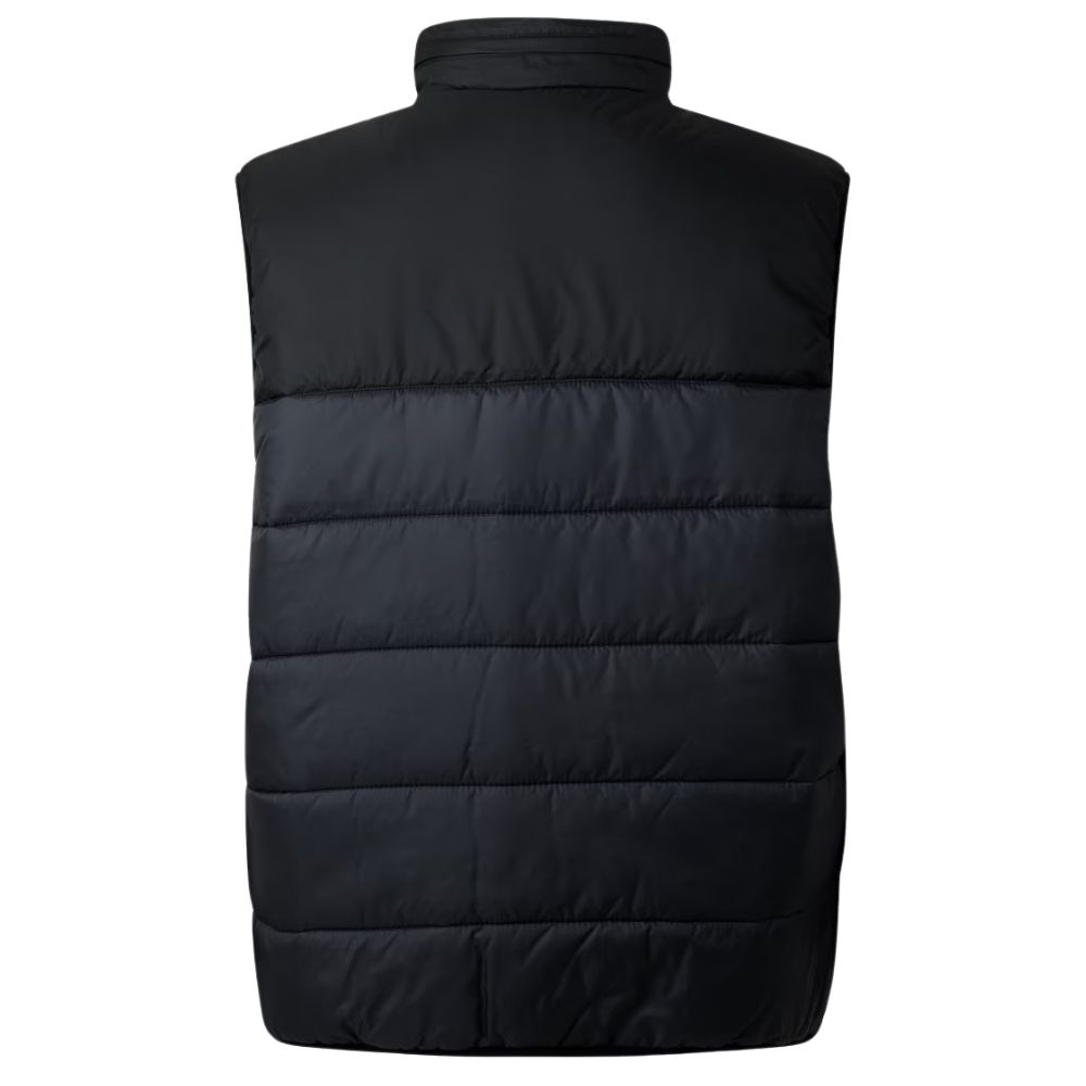 Lacoste Black and Grey Hooded Puffer Gilet